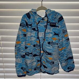 Patagonia Kids' Blue Fish Pattern Jacket